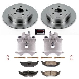 Dodge Neon Brake Kit - Rear - PowerStop - Autospecialty Rotors + Evolution Ceramic Pads + Replacement Calipers - `00-`05