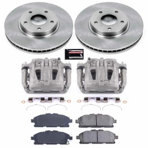 Nissan Quest Brake Kit - Front - PowerStop - Autospecialty Rotors + Evolution Ceramic Pads + Non-Coated Calipers - `11-`17