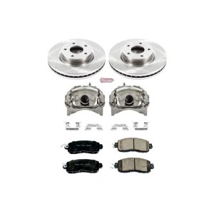 Nissan Altima Brake Kit - Front - PowerStop - Autospecialty Rotors + Evolution Ceramic Pads + Non-coated Calipers - `13-`18