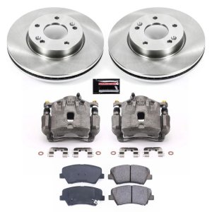 Hyundai Elantra Brake Kit - Front - PowerStop - Autospecialty Rotors + Evolution Ceramic Pads + Non-Coated Calipers - `11-`16