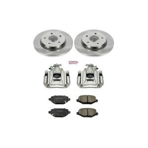 Chrysler Town and Country Brake Kit - Rear - PowerStop - Autospecialty Rotors + Evolution Ceramic Pads + Non-Coated Calipers - `12-`16