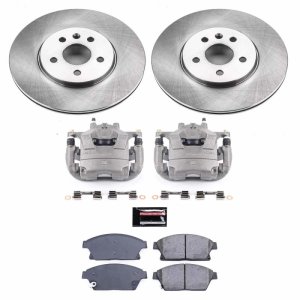 Buick Encore Brake Kit - Front - PowerStop - Autospecialty Rotors + Evolution Ceramic Pads + Non-coated Calipers - `13-`18