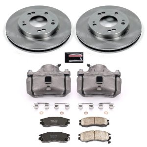 Chrysler Sebring Brake Kit - Front - PowerStop - Autospecialty Rotors + Evolution Ceramic Pads + Non-Coated Calipers - `95-`00