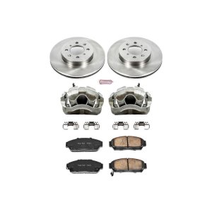 Acura Integra Brake Kit - Front - PowerStop - Autospecialty Rotors + Evolution Ceramic Pads + Non-Coated Calipers - `94-`01