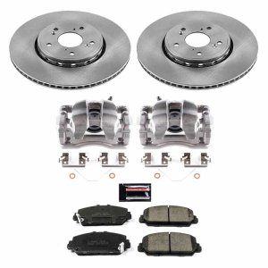Acura ILX Brake Kit - Front - PowerStop - Autospecialty Rotors + Evolution Ceramic Pads + Non-Coated Calipers - 2016