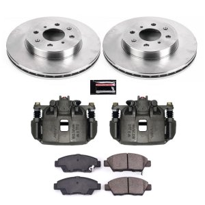 Honda Fit Brake Kit - Front - PowerStop - Autospecialty Rotors + Evolution Ceramic Pads - `15-`19