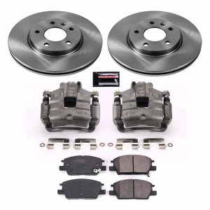 Buick LaCrosse Brake Kit - Front - PowerStop - Autospecialty Rotors + Evolution Ceramic Pads + Non-coated Calipers - `18-`19