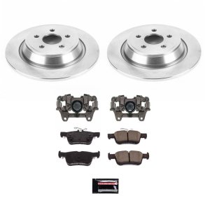 Ford Edge Brake Kit - Rear - PowerStop - Z17 DIRECT REPLACEMENT KIT: ROTORS, CERAMIC PADS, CALIPERS - `15-`22