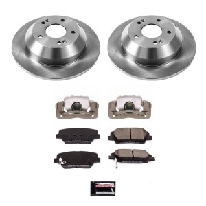 Hyundai Santa Fe Brake Kit - Rear - PowerStop - Autospecialty Rotors + Evolution Ceramic Pads + Non-coated Calipers - `13-`16 Hyundai Santa Fe Brake Kit - Rear - PowerStop - Autospecialty Rotors + Evolution Ceramic Pads + Non-coated Calipers - `13-`16