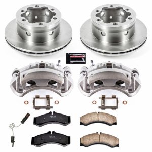 Dodge Sprinter 3500 Brake Kit - Rear - PowerStop - Autospecialty Rotors + Evolution Ceramic Pads + Non-coated Calipers - `03-`06