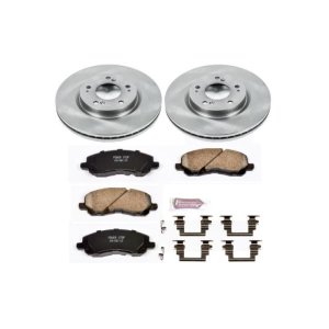 Mitsubishi Eclipse Brake Kit - Front - PowerStop - Z17 Evolution Plus Ceramic Pads + Autospecialty Rotors - `06-`12