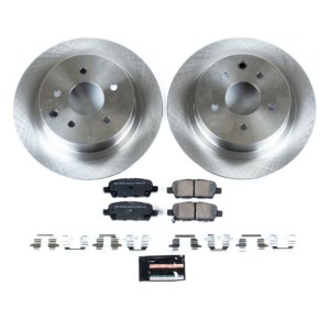 Nissan Altima Brake Kit - Rear - PowerStop - Z17 Evolution Plus Ceramic Pads + Autospecialty Brake Rotors - `02-`06