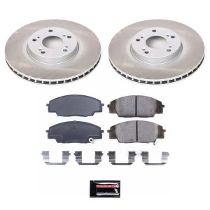 Honda Accord Brake Kit - Front + Rear - PowerStop - Z17 Evolution Plus Ceramic Pads + Autospecialty Brake Rotors - `03-`07