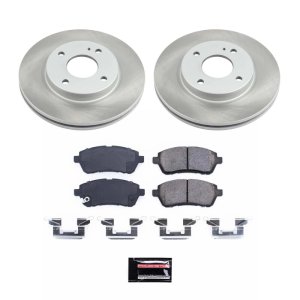 Toyota Highlander Brake Kit - Front + Rear - PowerStop - Autospecialty Brake Kit with Z17 Evolution Plus Ceramic Pads - `01-`03