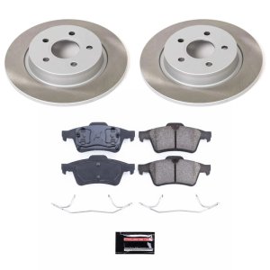 Toyota Camry Brake Kit - Front + Rear - PowerStop - Autospecialty Rotors + Z17 Evolution Plus Pads - `02-`04
