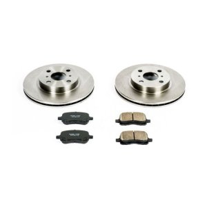 Chevrolet Prizm Brake Kit - Front - PowerStop - Z17 Stock Replacement Rotors + Ceramic Pads - `98-`02