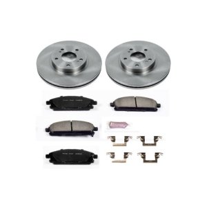 Infiniti Q45 Brake Kit - Front - PowerStop - Z17 Evolution Plus + Autospecialty Rotors - `97-`01