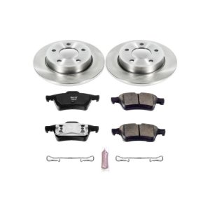 Mazda 3 Brake Kit - Rear - PowerStop - Z17 Evolution Plus Ceramic Pads + Autospecialty Rotors - `04-`05 Mazda 3 Brake Kit - Rear - PowerStop - Z17 Evolution Plus Ceramic Pads + Autospecialty Rotors - `04-`05