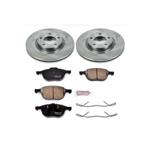 Mazda 3 Brake Kit - Front - PowerStop - Z17 Evolution Plus Ceramic Pads + Autospecialty Rotors - `04-`13 Mazda 3 Brake Kit - Front - PowerStop - Z17 Evolution Plus Ceramic Pads + Autospecialty Rotors - `04-`13