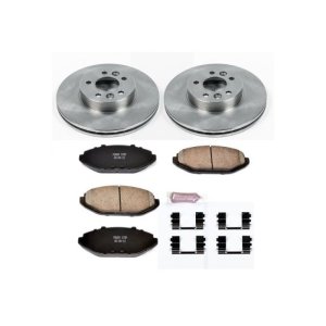 Ford Crown Victoria Brake Kit - Front - PowerStop - Z17 Evolution Plus Ceramic Pads + Autospecialty Rotors - `98-`02