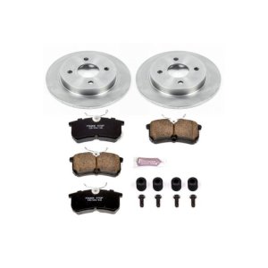Ford Fiesta Brake Kit - Rear - PowerStop - Z17 Evolution Plus Ceramic Pads + Autospecialty Rotors - `14-`19