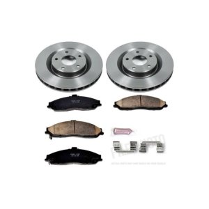 Cadillac XLR Brake Pads + Rotors - Front - PowerStop - Autospecialty Rotors + Z17 Evolution Plus Ceramic Pads - `05-`07