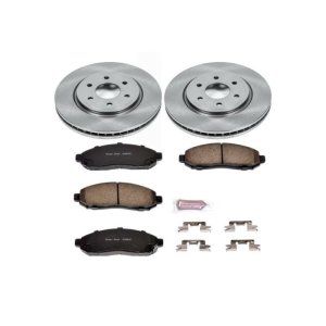 Nissan Frontier Brake Kit - Front - PowerStop - Z17 Evolution Plus Ceramic Pads + Autospecialty Rotors - `05-`18