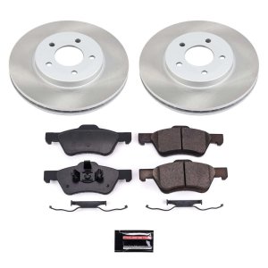 Cadillac STS Brake Kit - Front + Rear - PowerStop - Autospecialty Rotors + Z17 Evolution Plus Ceramic Pads - `05-`08