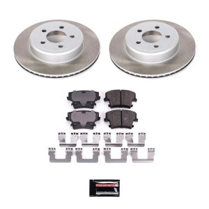 Pontiac Bonneville Brake Kit - Front + Rear - PowerStop - Z17 Evolution Plus Ceramic Pads + Autospecialty Rotors - `04-`05 Pontiac Bonneville Brake Kit - Front + Rear - PowerStop - Z17 Evolution Plus Ceramic Pads + Autospecialty Rotors - `04-`05