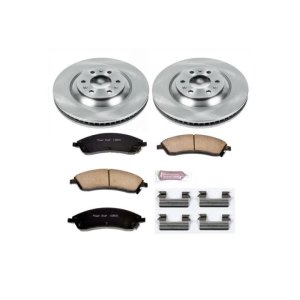 Cadillac SRX Brake Kit - Front - PowerStop - Z17 Evolution Plus Ceramic Pads + Autospecialty Rotors - `04-`09