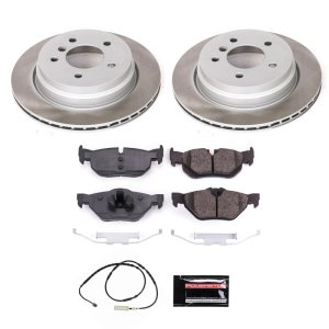 Dodge Dakota Brake Kit - Front + Rear - PowerStop - OE Stock Replacement Low-Dust Ceramic Pads + Autospecialty Rotors + Evolution Premium Coated Drums - `00-`02