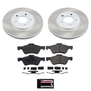 Pontiac Montana Brake Kit - Front + Rear - PowerStop - Autospecialty Rotors + Z17 Pads + Evolution Premium Drums - `02-`05