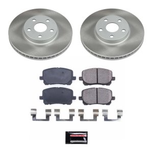 Toyota Corolla Brake Kit - Front + Rear - PowerStop - Autospecialty Rotors + Z17 Brake Pads + Evolution Premium Drums + Brake Shoes - `03-`08