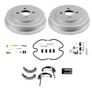 Chevrolet Cobalt Brake Kit - Rear - PowerStop - Evolution Premium Coated Brake Drums + Brake Shoes - `05-`08