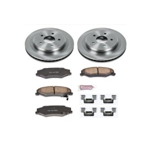 Cadillac XLR Brake Kit - Rear - PowerStop - Autospecialty Rotors + Z17 Evolution Plus Ceramic Pads - `04-`09