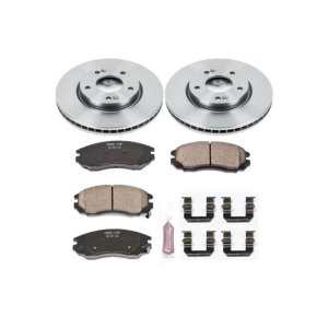 Hyundai Tiburon Brake Kit - Front - PowerStop - OE Style Rotors + Z17 Evolution Plus Ceramic Pads - `04-`06