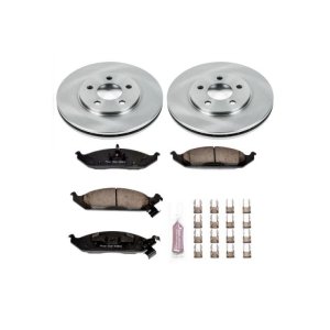 Chrysler Cirrus Brake Kit - Front - PowerStop - Z17 Evolution Plus Ceramic Pads + Autospecialty Rotors - `95-`00