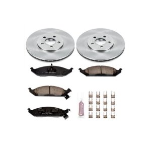 Chrysler Cirrus Brake Kit - Front - PowerStop - Z17 Ceramic Pads + Autospecialty Rotors - `95-`00