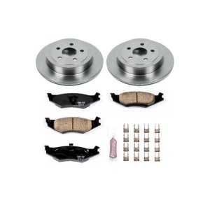 Plymouth Breeze Brake Kit - Rear - PowerStop - Z17 Evolution Plus Ceramic Pads + Autospecialty Rotors - `96-`00