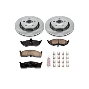 Chrysler 300M Brake Kit - Front - PowerStop - Autospecialty Rotors + Z17 Evolution Plus Ceramic Pads - `99-`02