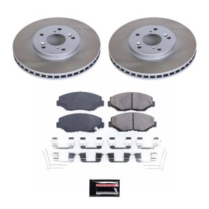 Dodge Neon Brake Kit - Front + Rear - PowerStop - Autospecialty Rotors + Z17 Evolution Plus Ceramic Pads - `03-`05
