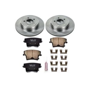 Dodge Magnum Brake Kit - Rear - PowerStop - Autospecialty Rotors + Z17 Evolution Plus Pads - `05-`08