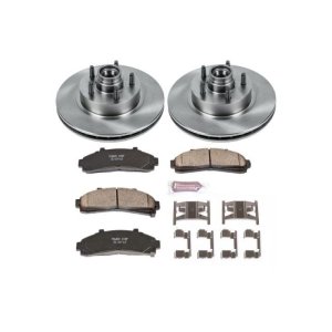Ford Explorer Brake Kit - Front - PowerStop - Z17 Evolution Plus Rotors + Ceramic Pads - `95-`01
