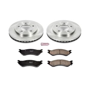 Ford Expedition Brake Kit - Front - PowerStop - Autospecialty Rotors + Z17 Evolution Plus Ceramic Pads - `97-`02