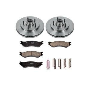 Ford Expedition Brake Kit - Front - PowerStop - Autospecialty Rotors + Z17 Ceramic Pads - `97-`00