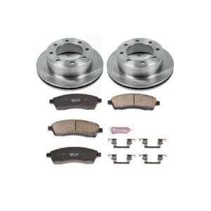 Ford Excursion Brake Kit - Rear - PowerStop - Z17 Evolution Plus Ceramic Pads + Autospecialty Rotors - `00-`05