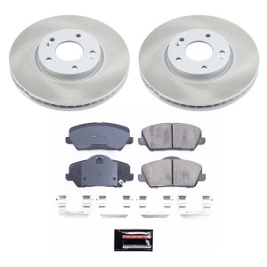 Ford F-150 Brake Kit - Front + Rear - PowerStop - Autospecialty Rotors + Z17 Evolution Plus Ceramic Pads - `00-`04