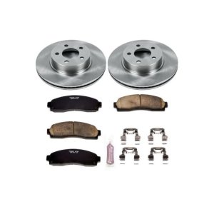 Ford Explorer Sport Brake Rotors + Pads - Front - PowerStop - Z17 Evolution Plus Ceramic Pads + Autospecialty Rotors - `01-`03