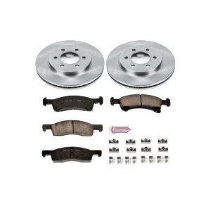 Ford Expedition Brake Kit - Front - PowerStop - Z17 Evolution Plus Ceramic Pads + Autospecialty Rotors - `02-`06
