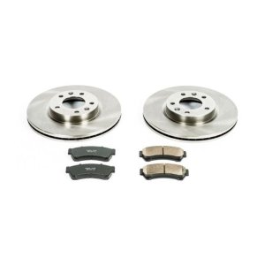 Ford Fusion Brake Kit - Front - PowerStop - Z17 Evolution Plus Ceramic Pads + Autospecialty Rotors - `06-`12
